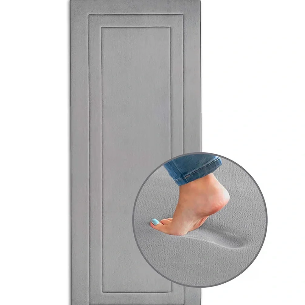 Gray Memory Foam Bath Mat
